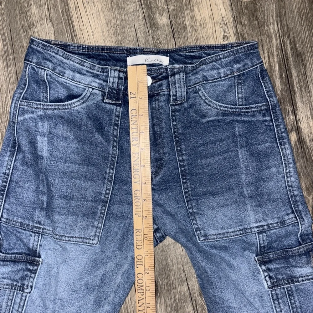 KanCan Avery Straight Leg Cargo Jeans Size 0 - Picture 9 of 9